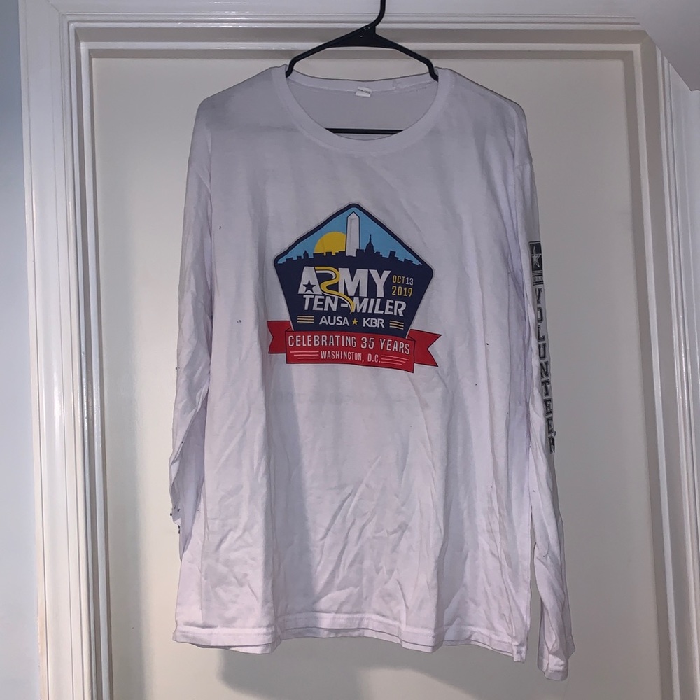 basic army long sleeve tee